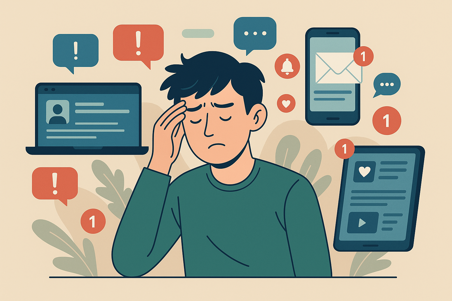 Ansiedade digital: como o uso de telas afeta sua mente